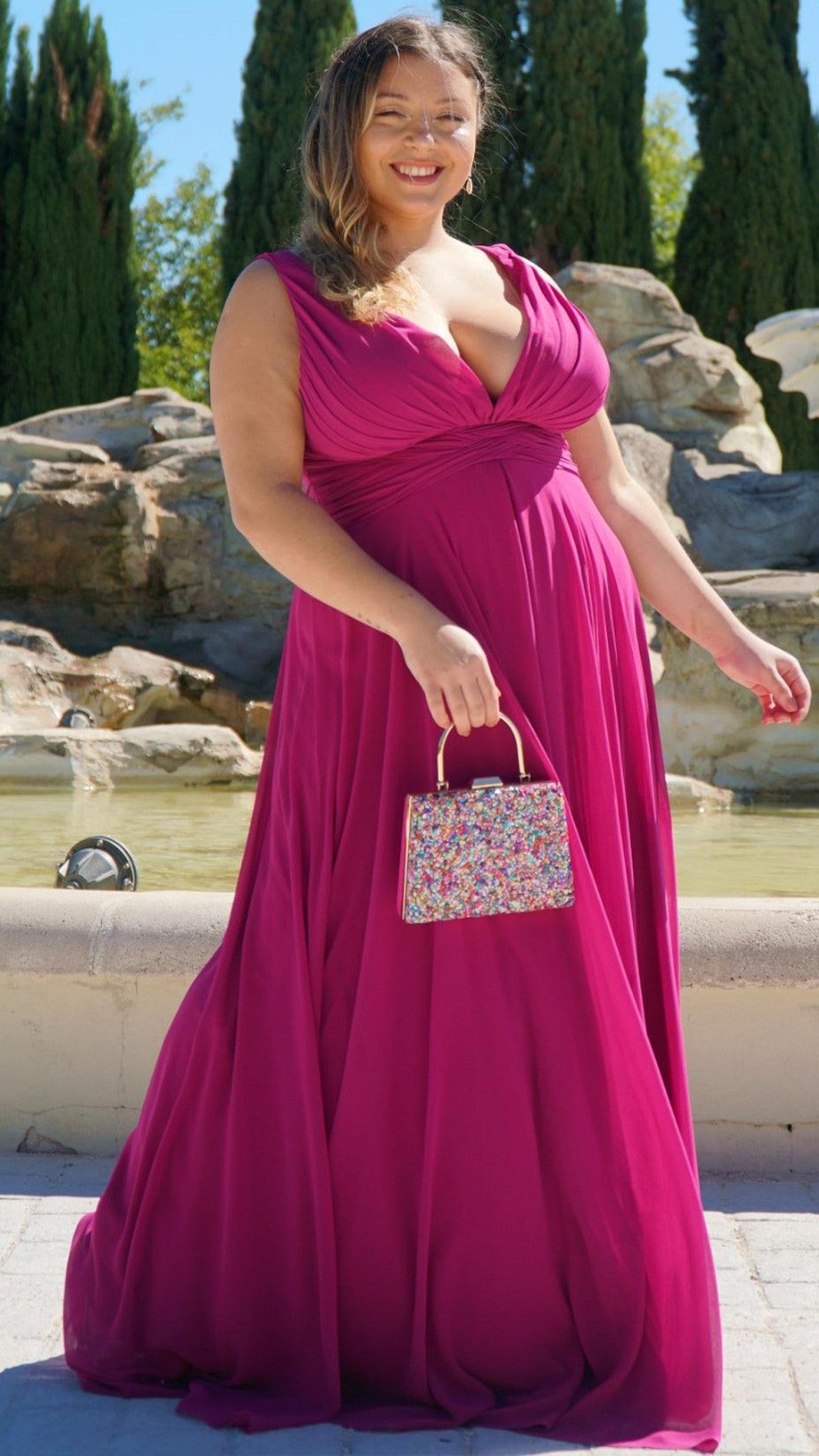 Vestido Berry buganvilla