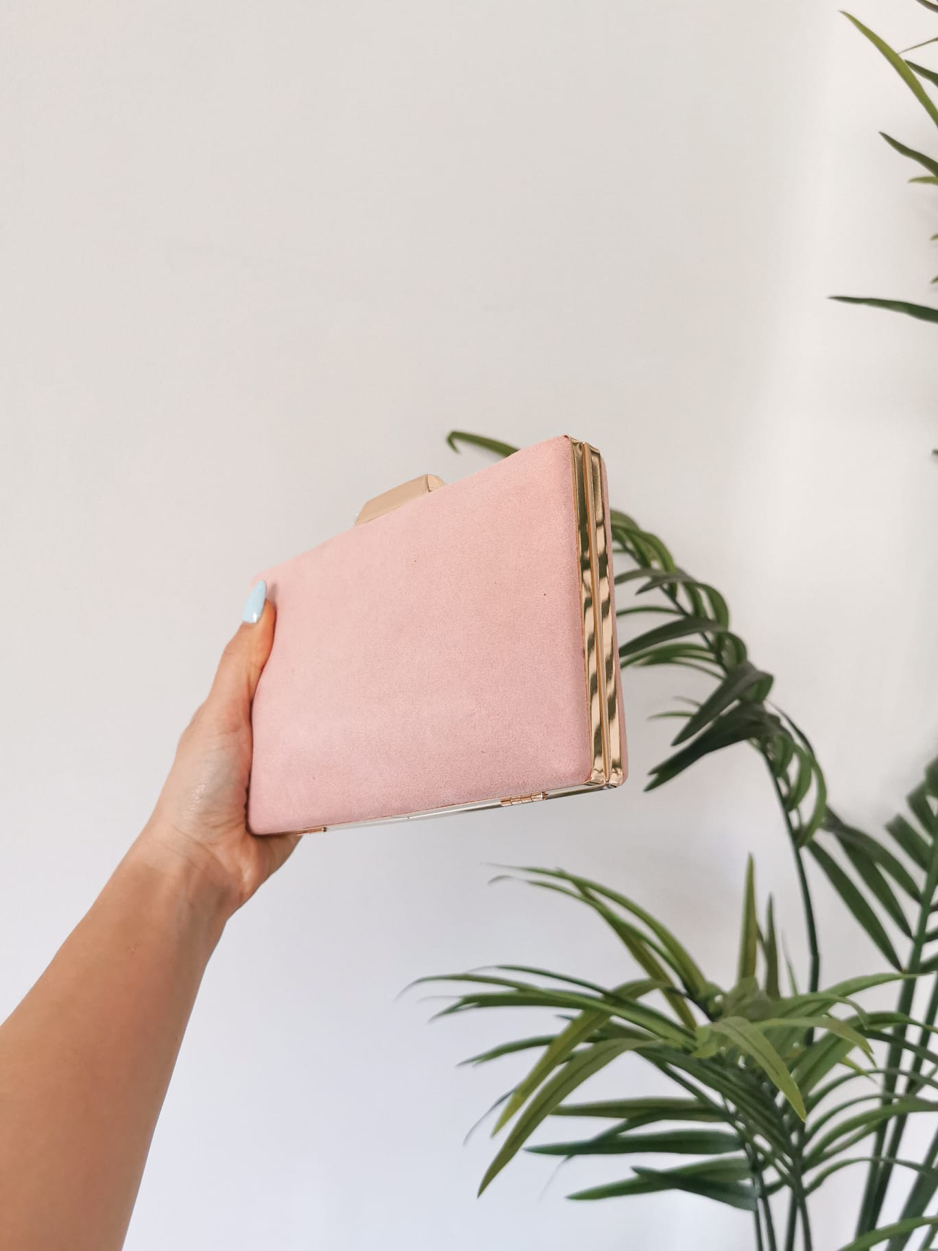 Clutch rectangular rosa