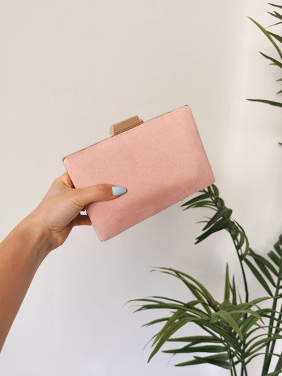 Clutch rectangular rosa