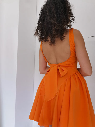 Mini vestido Aurorita naranja