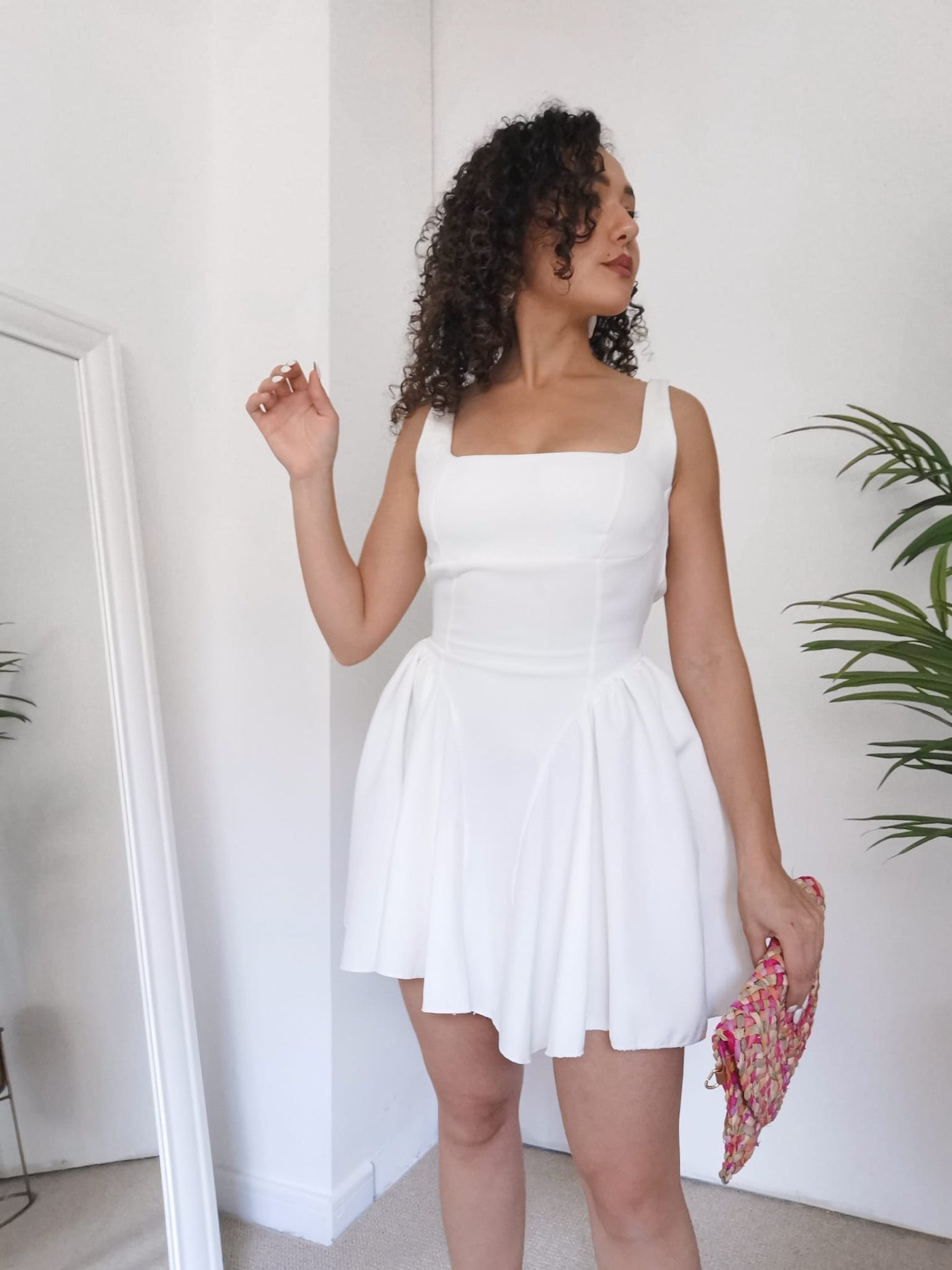 Mini vestido Aurorita blanco