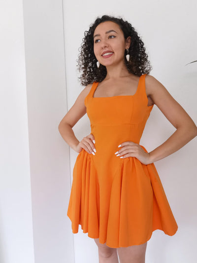 Mini vestido Aurorita naranja
