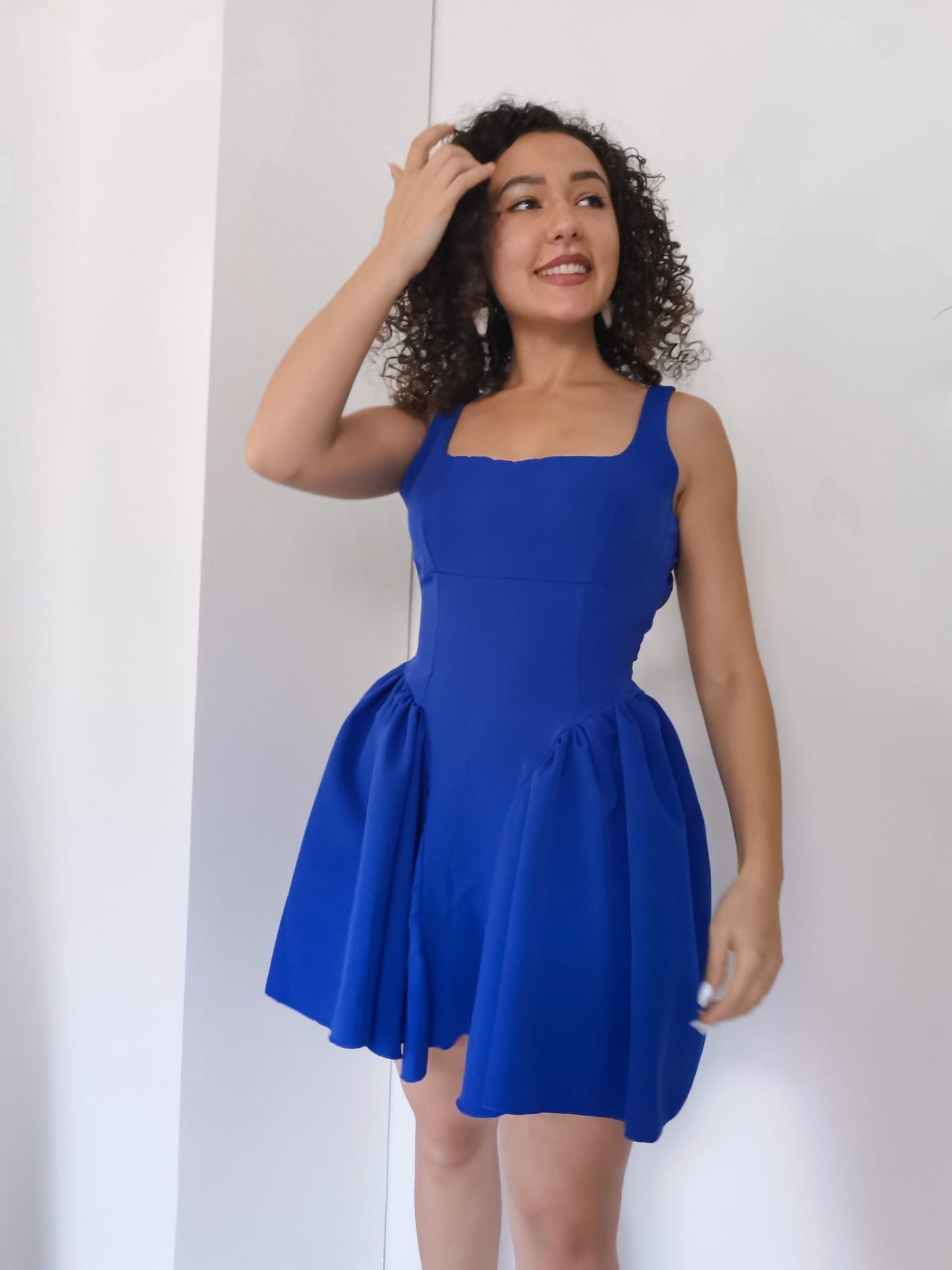 Mini vestido Aurorita azul