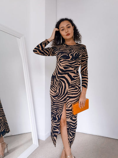 Vestido animal print
