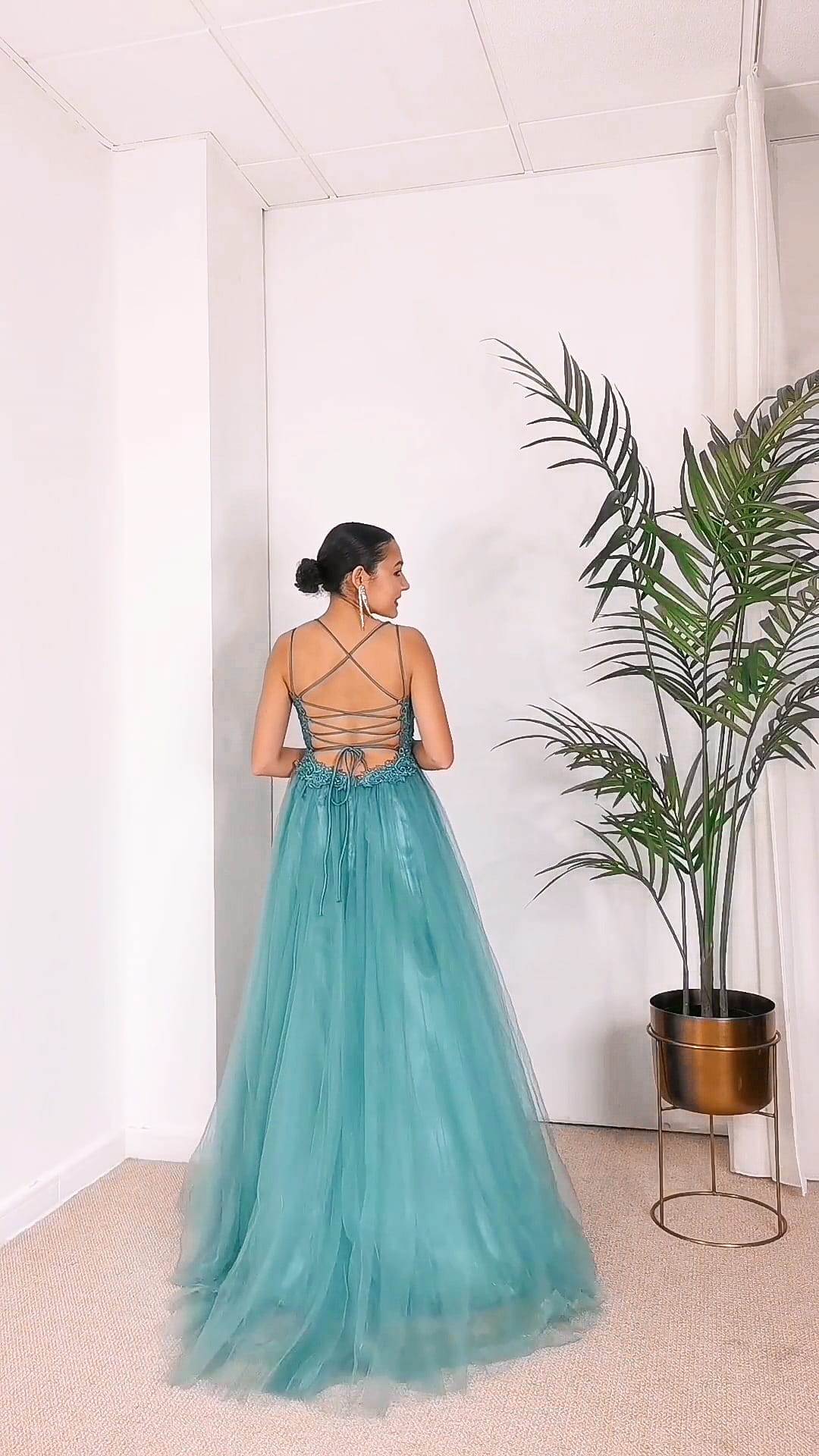 Vestido Taisa menta