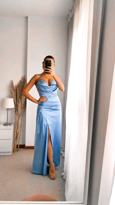Vestido Niss celeste