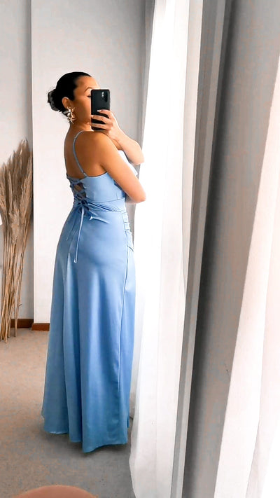 Vestido Niss celeste