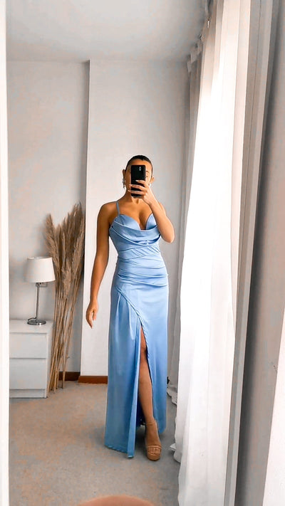 Vestido Niss celeste