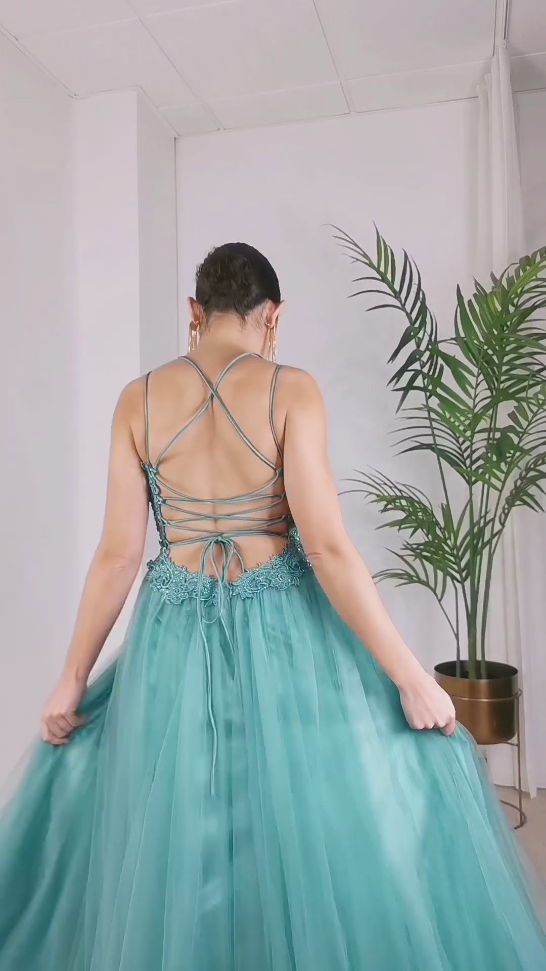 Vestido Taisa menta