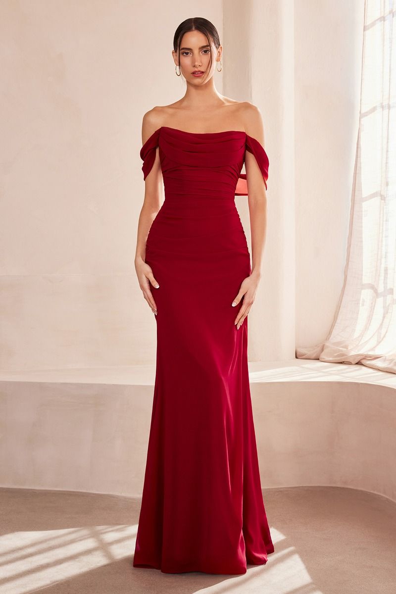 Vestido Beatriz burdeos